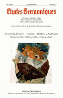 Etudes germaniques, no 02, 2006